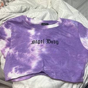 Purple Angel Baby Crop Top.